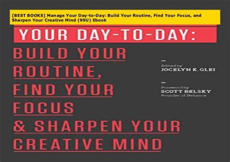 Best Books Manage Your Day To Day Build Your Routine Find Your