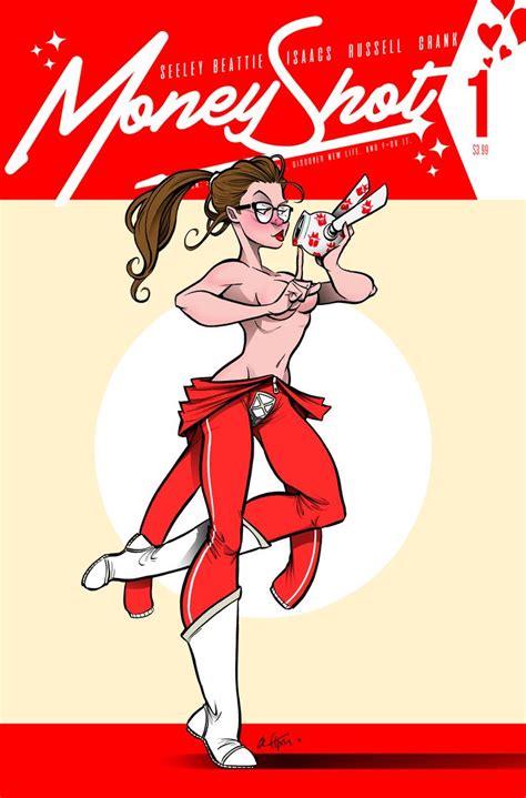 The Cover To Money Spot Magazine Featuring A Woman Dressed In Red And