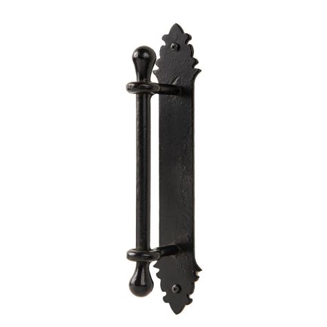 10 12 In L Wrought Iron Door Handle Push Pull Plate Aiw 0015 In