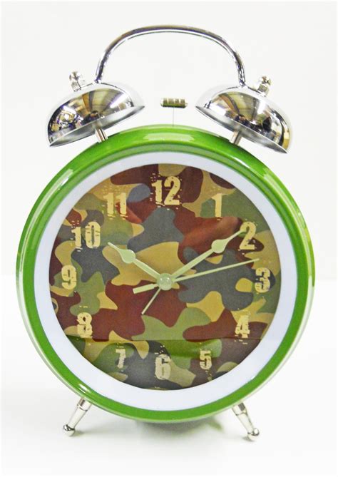 Kids digital alarm clock with seven different colors, eight different ring tones, and an led display, this is a great alarm clock for kids learning how to sleep alone. Very Large Kids Alarm Clock - Camouflage | GroovyKidsGear.com