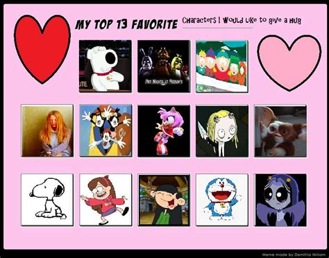 Top 13 Favorite Characters I Would Give A Hug By Eddsworldfangirl97 On