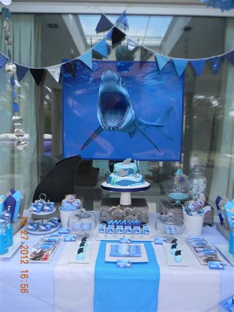 Sharks Birthday Party Ideas Photo 8 Of 50 Shark Themed Birthday