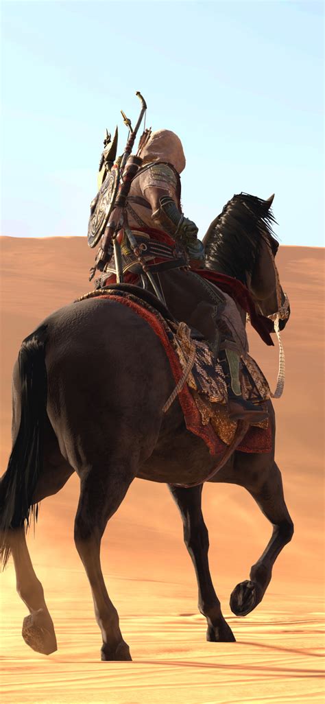 1125x2436 Assassins Creed Origins Sand Horse 4k Iphone Xsiphone 10
