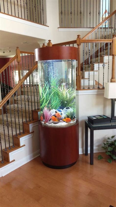 180 Gallon Cylinder Fish Tank Large Fish Tanks Home Aquarium Fish Home