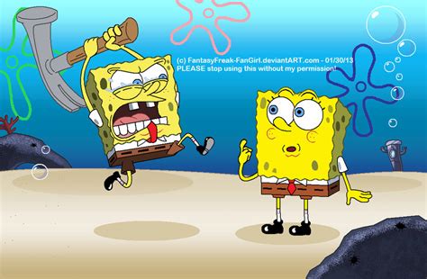 Spongebob Vs Spongebob By Fantasyfreak Fangirl On Deviantart
