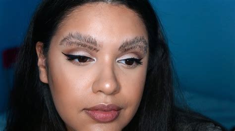 Feather Brows Weird Instagram Trend Tutorial Feather Eyebrows Youtube
