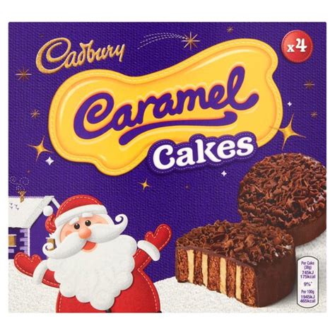 Cadbury Caramel Cakes 4 Pack Tesco Groceries