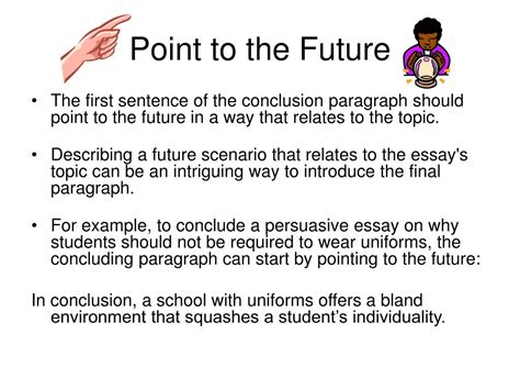 Firstly, you should conduct simple research before you start expressing your ideas. Essay concluding paragraph example - pollutionvideohive ...