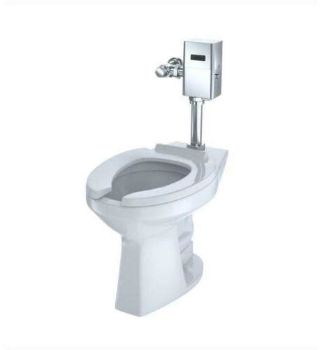 Toto Flushometer Floor Ultra High Efficiency Elongated Toilet