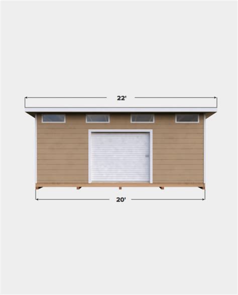 14x20 Lean To Storage Shed Plan