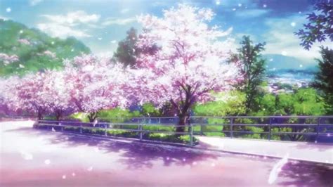 Sakura Backgrounds Blossom Cherry Anime Scenery Nawpic