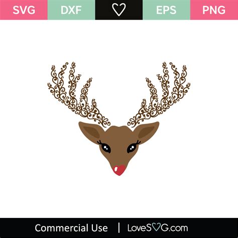 Ornamental Reindeer Svg Cut File