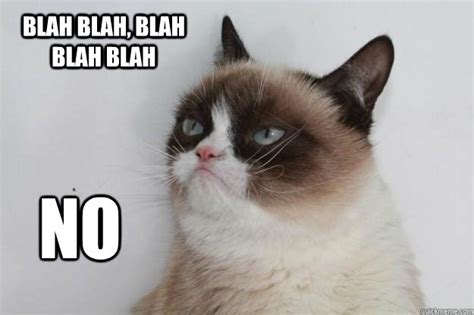 Blah Blah Blah Blah Blah No Grumpy Cat Turns Words In