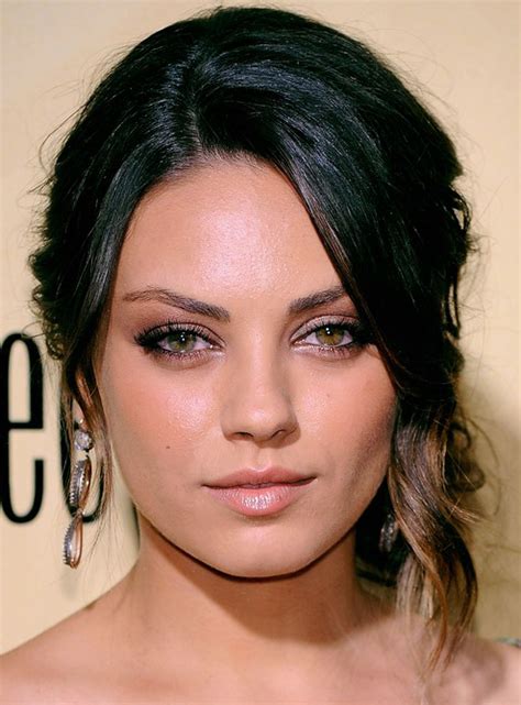 Mila Kuniss Elegant Low Updo Hairstyle With Wave