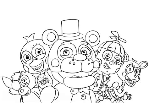 Official Five Nights At Freddys Coloring Book Hi Mangle Fnaf