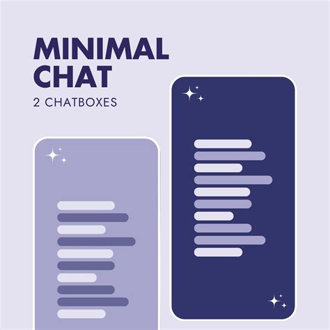 2 Purple Minimal Aesthetic Twitch Chat Box Cute Chatbox Twitch Chat