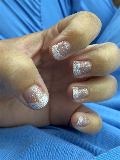 Glitter French Manicure Glitter French Manicure Manicure French