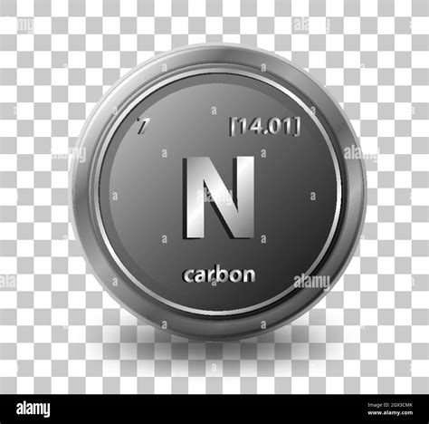 Carbon Chemical Element Chemical Symbol With Atomic Number And Atomic