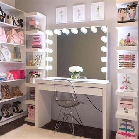 You'll find cheap floating vanities, ikea hacks, vanity organization ideas, and tables converted into makeup vanities. HOME DZINE Bedrooms | Glam vanity ideas