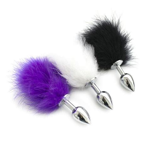 Frisky Feather Cute Bunny Tail Anal Plug Anal Sex Toys Butt Plug Insert Stopper For Women Adult