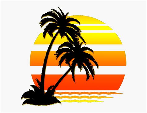 Clip Art Sunset Palm Tree Silhouette Jameslemingthon Blog