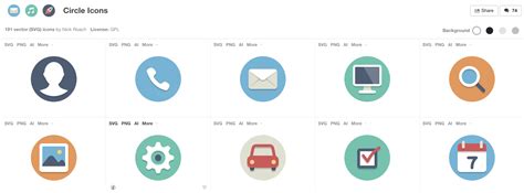 Download 10 Sources for Free Commercial Web Icons