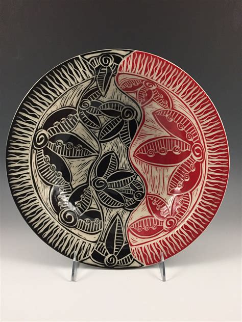 Sgraffito Pottery By Linda Ellard Brown Pottery Painting Ceramic