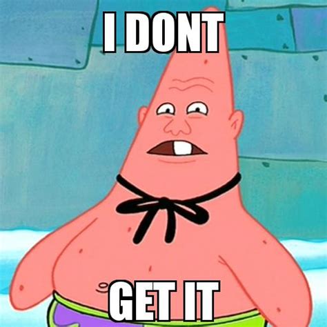 Spongebob Patrick Star Confused Facebook Picture Comment Character