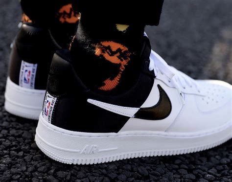 look out for the nike air force 1 07 lv8 nba white black