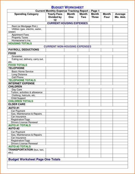 12 Month Business Budget Template Excel Business Spreadshee 12 Month