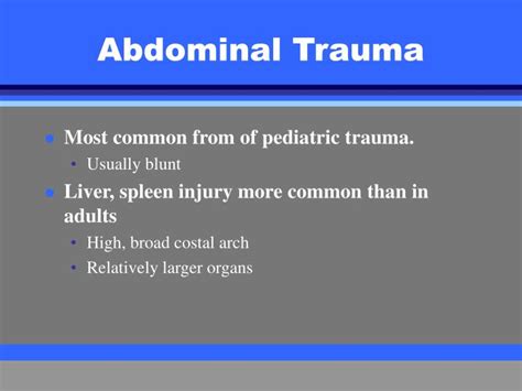 Ppt Pediatric Trauma Powerpoint Presentation Id4563158