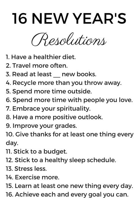 Prep For A Day New Years Resolutions