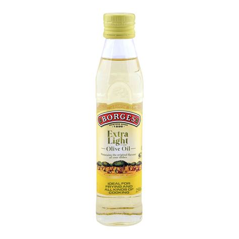 Olive oil and extra virgin olive oil are both made from olives, but the method of extracting the oil is different. Buy Borges Olive Oil Extra Light 250ml Bottle Online at ...