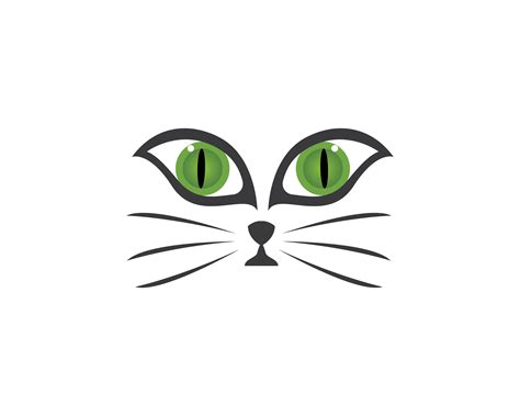 Face Cat Logo Vector 618673 Vector Art At Vecteezy