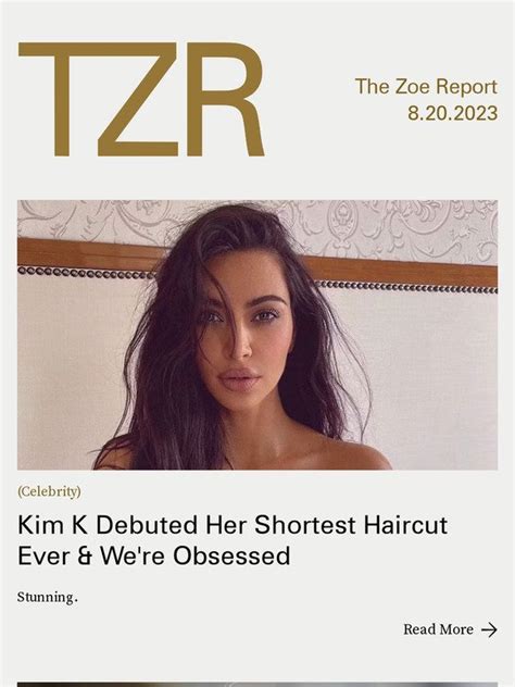 The Zoe Report Kim K Debuted Her Shortest Haircut Ever We Re Obsessed Milled