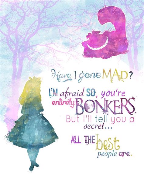 Alice In Wonderland Cheshire Cat Quote Disney Pinterest Cheshire