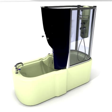 Easy to install soaking tubs ideal for your next bathroom. One piece bathtub shower stall 3d model 3dsMax files free ...