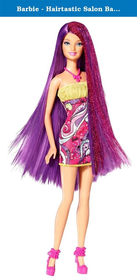 Dress up her to be pretty in her school speech. Barbie - Hairtastic Salon Barbie Doll - Purple Hair ...