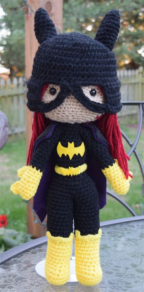 Dc Batgirl Barbara Gordon Plush Amigurumi Doll With Removable Mask