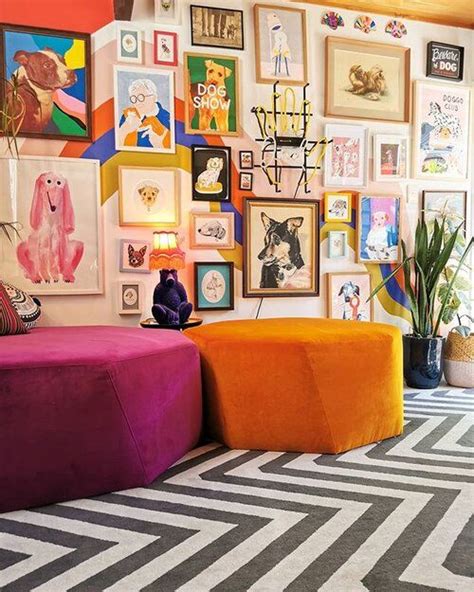 41 Cheerful And Colorful Gallery Walls That Wow Digsdigs