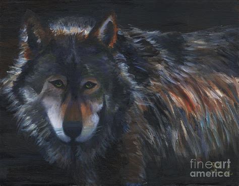 Alaskan Wolf Painting By Gloria Condon Fine Art America
