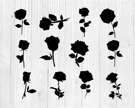 Rose Svg Bundle Rose Bundle Svg File For Cricut For Silhouette Cut