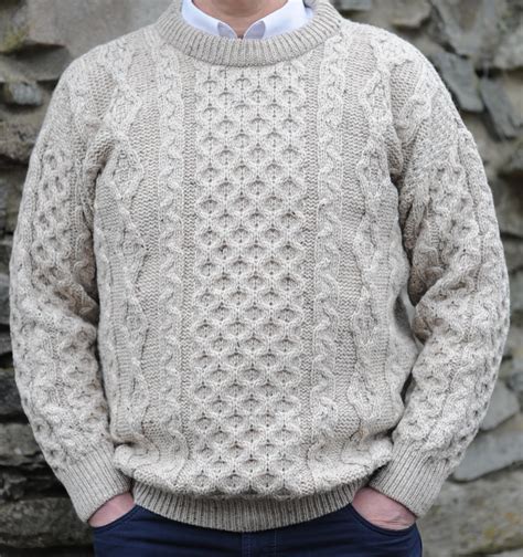 Legacy Mens Irish Aran Sweater In 4 Colors