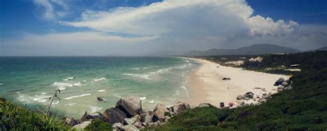 Free Images Ocean Beach Clouds Waves Sand Surf Panorama Coast