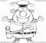 Coloring Postal Mail Worker Chubby Man Clipart Cartoon Thoman Cory Angry Loving Outlined Vector Getdrawings 2021 sketch template