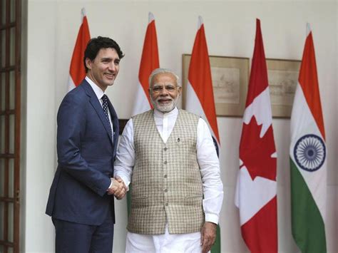 Modi Hugs Trudeau Amid Canada Embarrassment Over Convict Party Invitation Express Star