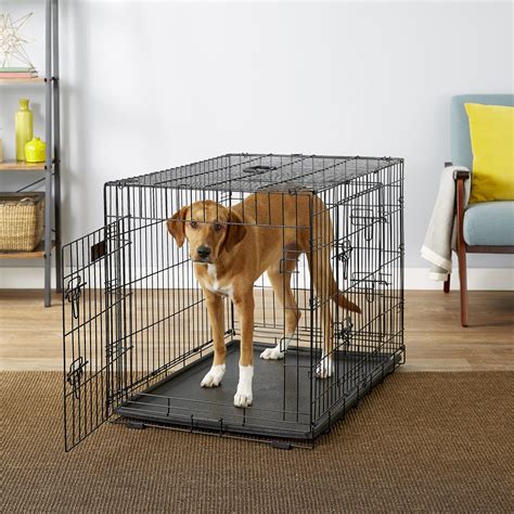 Elitefield 3 Door Folding Dog Crate With Divider 36 In