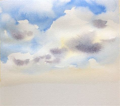 Get Your Head In The Clouds How To Paint A Realistic Watercolor Sky