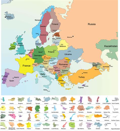 It has been cleaned and optimized for web use. Europe Map - Guide of the World