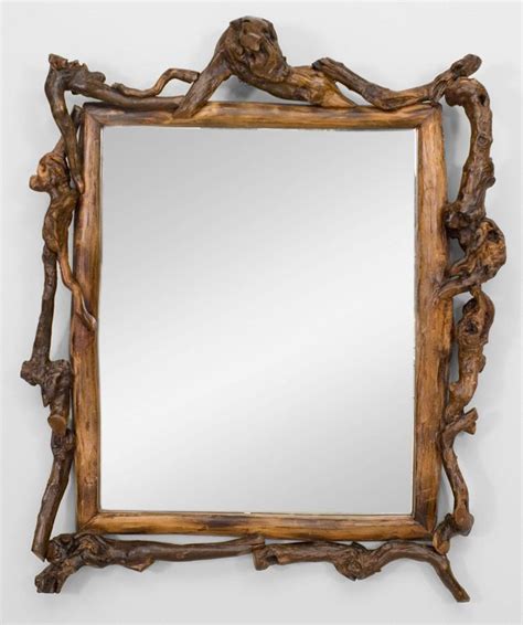 23 Amazing Diy Mirror Frame Ideas Made Of Root Rustic Mirror Frame